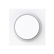 Busch Jaeger 6540-44G-102 Busch-art linear Centraalplaat voor Dimmer Draaiknop met Neonlamp Studiowit Koopje