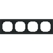 Busch Jaeger 1724-45M Busch-art linear 4-voudig Zwart mat Fabrieksprijs