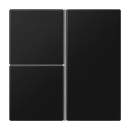 Snelle Levering Jung LS 403 TSA SWM Tasterset 3-voudig Grafietzwart mat