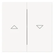 Busch Jaeger 1785 JA-44M Busch-art linear Bedieningswip met symbool Symbool "pijlen" Jaloezie 2-voudig Studiowit mat Gratis Retour
