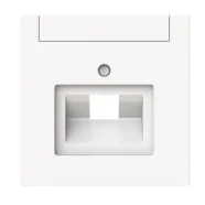 Busch Jaeger 1803-44M Busch-art linear Centraalplaat met labelveld Data aansluiting 1-voudig Studiowit mat Actieprijs