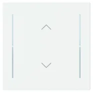 Busch Jaeger LFAW/A.1.63.11-84 Future Linear Afdekking 1-voudig wip voor keypad met symbool “omhoog omlaag" Studiowit Hoge Kwaliteit