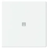 Direct Beschikbaar Busch Jaeger LFJT/A.1.63.11-84 Future Linear Afdekking 1-voudig wip voor keypad met symbool “Jaloezie" Studiowit