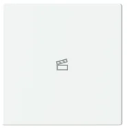 Busch Jaeger LFST/A.1.63.11-84 Future Linear Afdekking 1-voudig wip voor keypad met symbool “Scene" Studiowit Seizoensaanbieding