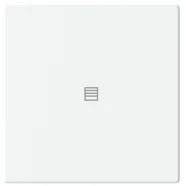 Busch Jaeger LFJT/A.1.63.11-884 Future Linear Afdekking 1-voudig wip voor keypad met symbool “Jaloezie" Studiowit mat Uitverkoop