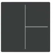 Busch Jaeger LFW/A.3.63.11-81 Future Linear Afdekking 3-voudig voor keypad Antraciet Laatste Kans