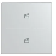 Bestseller Busch Jaeger LFST/A.2.63.11-83 Future Linear Afdekking 2-voudig wip voor keypad met symbool “Scene" Aluzilver