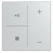 Busch Jaeger LFMW/A.4.63.11-83 Future Linear Afdekking 4-voudig wip voor keypad met symbool “Muziek sturing" Aluzilver Shop Nu
