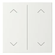 Busch Jaeger LFAW/A.2.55.11-914 Busch-balance SI Afdekking 2-voudig wip voor keypad met symbool “omhoog omlaag" Studiowit Betaalbaar