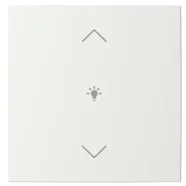 Busch Jaeger LFDW/A.1.55.11-914 Busch-balance SI Afdekking 1-voudig wip voor keypad met symbool “dimmen" Studiowit Betrouwbaar