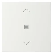 Beperkte Voorraad Busch Jaeger LFJW/A.1.55.11-914 Busch-balance SI Afdekking 1-voudig wip voor keypad met symbool “Jaloezie" Studiowit