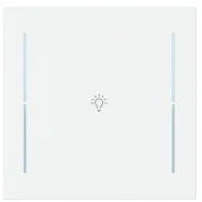 Weekendaanbieding Busch Jaeger LFB/A.1.70.11-44M Busch-art linear Afdekking 1-voudig voor keypad met symbool “Verlichting” Studiowit mat