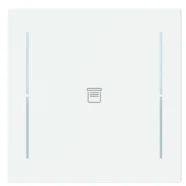Actieprijs Busch Jaeger LFJ/A.1.70.11-44M Busch-art linear Afdekking 1-voudig wip voor keypad met symbool “Jaloezie" Studiowit mat