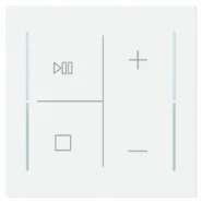 Veilige Betaling Busch Jaeger LFDW/A.2.70.11-44M Busch-art linear Afdekking 4-voudig wip voor keypad met symbool “Muziek sturing" Studiowit mat