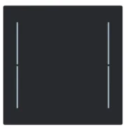 Busch Jaeger LFW/A.1.70.11-45M Busch-art linear Afdekking 1-voudig voor keypad Zwart mat Nieuw