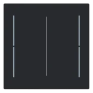 Busch Jaeger LFW/A.2.70.11-45M Busch-art linear Afdekking 2-voudig voor keypad Zwart mat Populair
