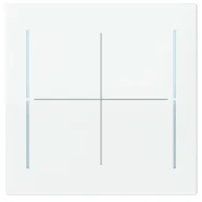 Fabrieksprijs Busch Jaeger LFW/A.4.70.11-44G Busch-art linear Afdekking 4-voudig voor keypad Studiowit