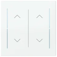 Busch Jaeger LFAW/A.2.70.11-44G Busch-art linear Afdekking 2-voudig wip voor keypad met symbool “omhoog omlaag" Studiowit Betrouwbaar