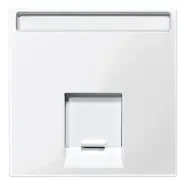 Schneider Electric Merten MTN469819 Systeem M Inzetstuk RJ45 Actassi Tekstveld 1-voudig Polarwit Express Levering