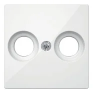 Schneider Electric Merten MTN4122-0319 Systeem M Inzetstuk COAX 2-voudig Polarwit Betrouwbaar