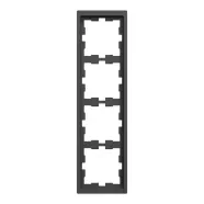 Uitverkoop Schneider Electric Merten MTN4040-6534 Systeem Design D-Life 4-voudig afdekraam Antraciet