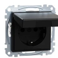 Betrouwbaar Schneider Electric Merten MEG2310-0403 Systeem M Wandcontactdoos met randaarde en Klapdeksel Matzwart