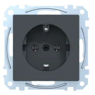 Schneider Electric Merten MTN2301-0414 Systeem M Wandcontactdoos met randaarde Antraciet Seizoensaanbieding