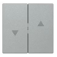 Schneider Electric Merten MTN435560 Systeem M Dubbele Wip voor Jaloezieschakelaar Aluminium Voordeelprijs