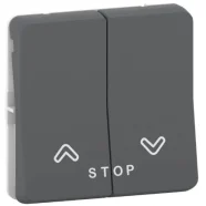 Schneider Electric Merten MUR35042 Mureva Styl Pulsschakelaar Rolluik Modulair Antraciet Voordeelprijs