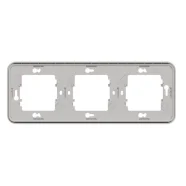 Schneider Electric Merten MUR39109 Mureva Styl Inbouwbehuizing 3-voudig Horizontaal polarwit Finale Uitverkoop