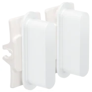Tijdelijk Beschikbaar Niko 154-56002 Tweevoudige Schakelfunctie Rocker Steel white coated