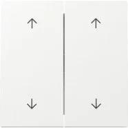 Speciale Aanbieding Gira 329770 F100 Wip 2-voudig met pijlsymbolen Zuiver wit glanzend