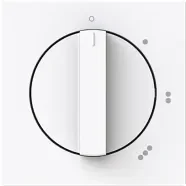 Exclusieve Aanbieding Busch Jaeger 2542 DR/01-84 Busch-art linear Centraalplaat met draaigreep met symbool "0-1-2-3" Studiowit