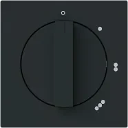 Busch Jaeger 2542 DR/01-45M Busch-art linear Centraalplaat met draaigreep met symbool "0-1-2-3" Zwart mat Koop Vandaag