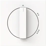 Tijdelijk Beschikbaar Busch Jaeger 2542 DR/02-44M Busch-art linear Centraalplaat met draaigreep met opdruk "1-2-3" Studiowit mat
