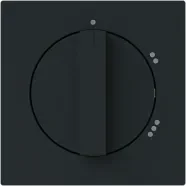 Busch Jaeger 2542 DR/02-45M Busch-art linear Centraalplaat met draaigreep met opdruk "1-2-3" Zwart mat Hoge Kwaliteit