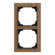 Busch Jaeger 1722-4086 Busch-art linear 2-voudig Wood walnut Must-Have