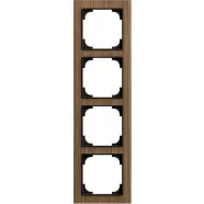 Busch Jaeger 1724-4086 Busch-art linear 4-voudig Wood walnut Koop Vandaag