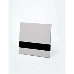 Rezi Modern bedieningsplaat dubbel kunststof wit/zwart 255x168mm Veilige Betaling