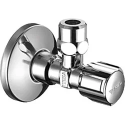 Schell Comfort Comfort hoekstopkraan met rozet, met knop Kiwa (chroom) 3/8"x10mm Nieuw