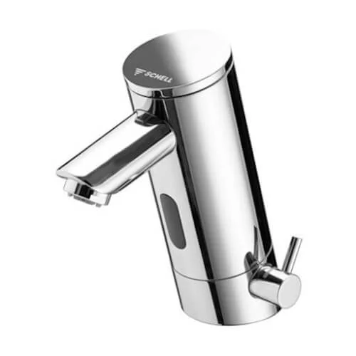 Schell Puris E 1-gats wastafelkraan met temperatuur regelaar electronisch 9V (chroom) Rechtstreeks Van De Fabrikant