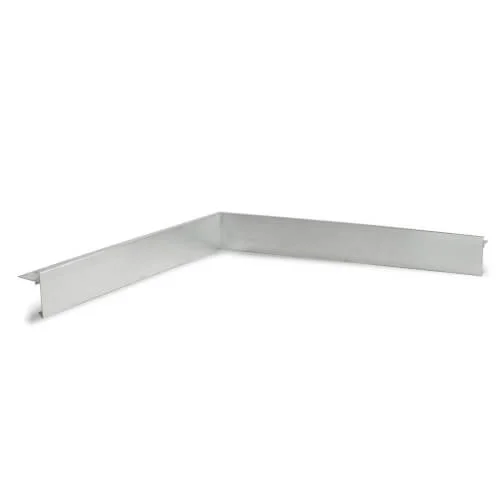 Uitverkoop Aluminium binnenhoek gemoffeld tbv daktrim creme