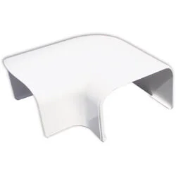 Tecnosystemi Optima platte bocht 90 graden (CP75-OPT) wit Korting