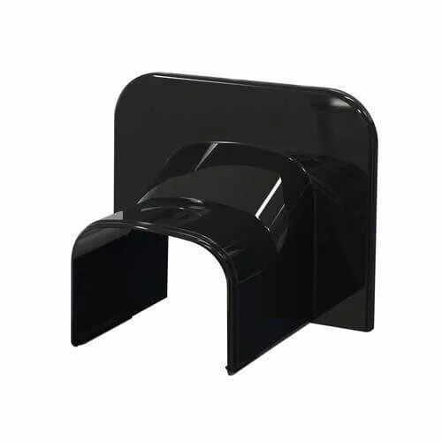 Tecnosystemi Optima eindstuk plafond/wand (TA135-OPT) zwart Must-Have