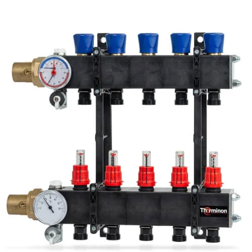 Nieuw Therminon Flex Line Open vloerverwarming verdeler 9-groeps