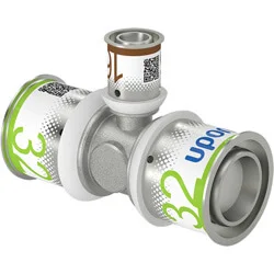 Uponor S-Press Plus perskoppeling T-stuk verlopend 32 x 16 x 32 Speciale Aanbieding