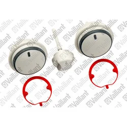 Uitverkoop Vaillant knops grijs, set 3 st.