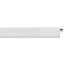 Uitverkoop Vasco Flatline plintradiator S600 fijn structuur wit