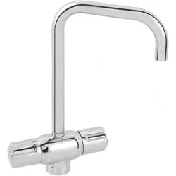 Fabrieksprijs Venlo Venlomix Medical New 1-gats keukenkraan thermostatisch met desinfectie met draaibare uitloop chroom