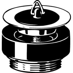 Viega gootsteenplug 6/4 x 70mm met stop, met dikke ring (chroom) Favoriet
